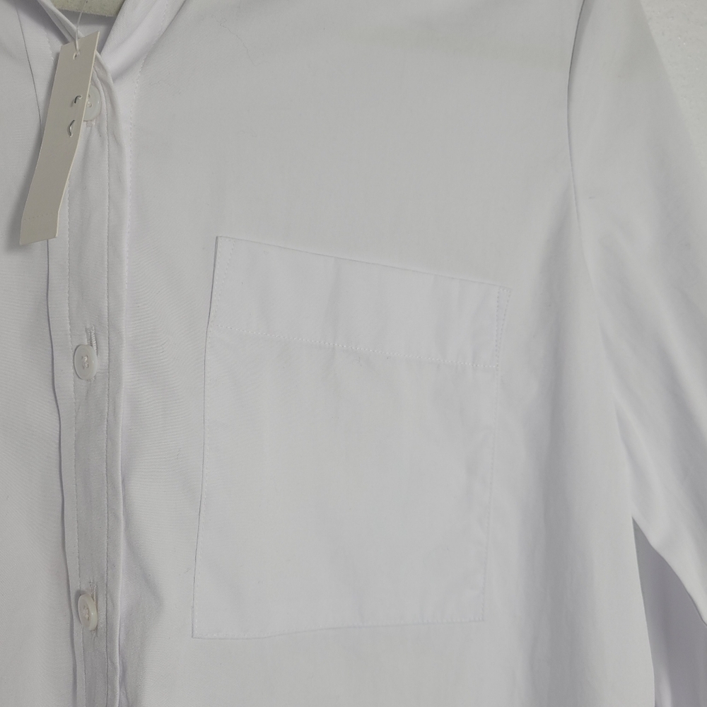 Madewell Relaxed Button-Front Shirt in Poplin| NWT |Sz XS - Picture 8 of 12